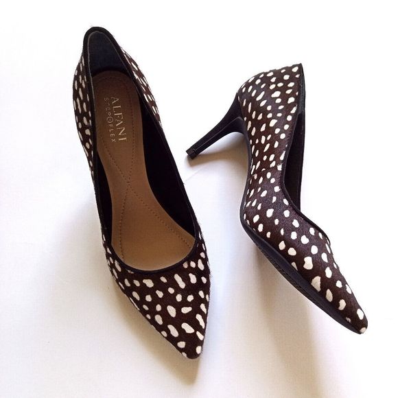 Alfani Shoes - NIB Alfani Jeulesch Pumps Black White Dot Size 6.5